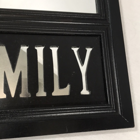 Wooden “Family” Cut-Out Decorative Hanging Mirror - Picture 12 of 12
